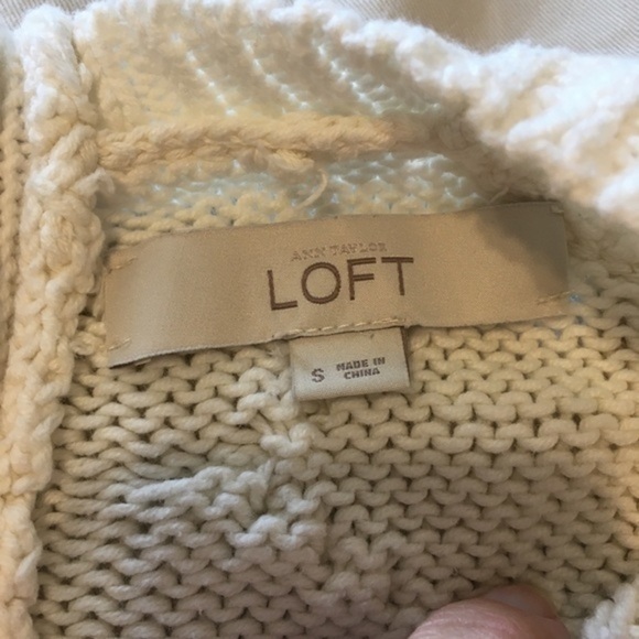 Anne Taylor Loft women’s size small off white sweater - Picture 11 of 16